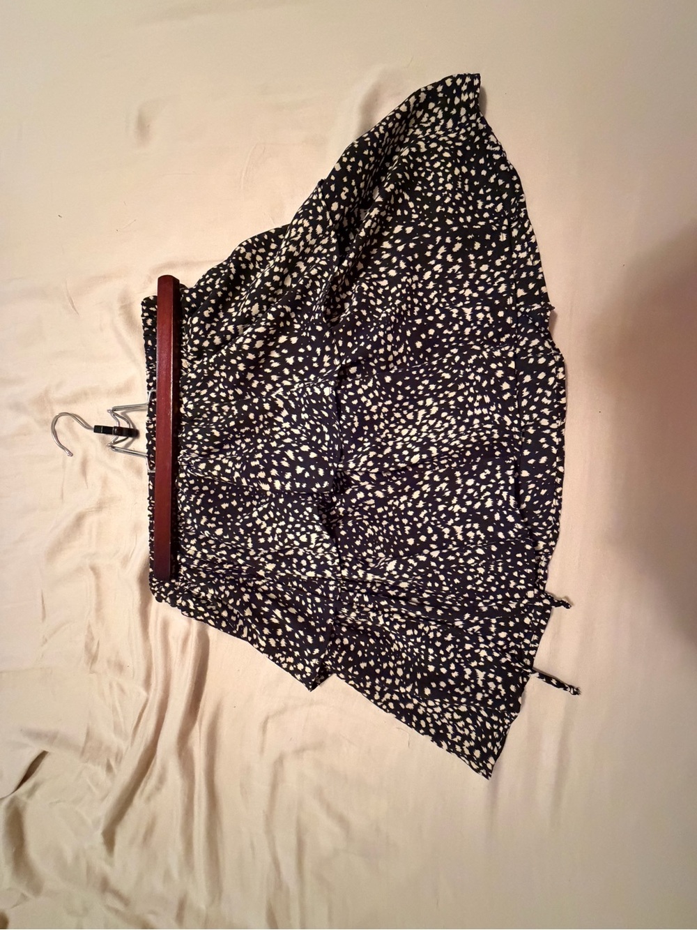 Francesca's Collections Black and White Speckled Mini Skirt